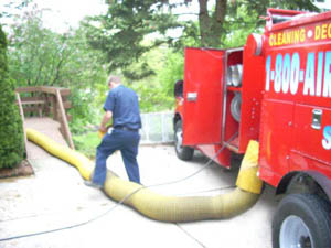 Lay out hose